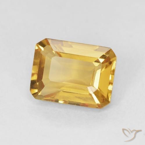 Citrino Dorato naturale da 1.57 ct, Ottagonale / Taglio smeraldo, VS