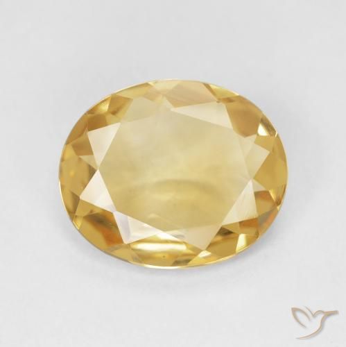 3.07ct Naturale Oro medio Citrino, Ovale, VS