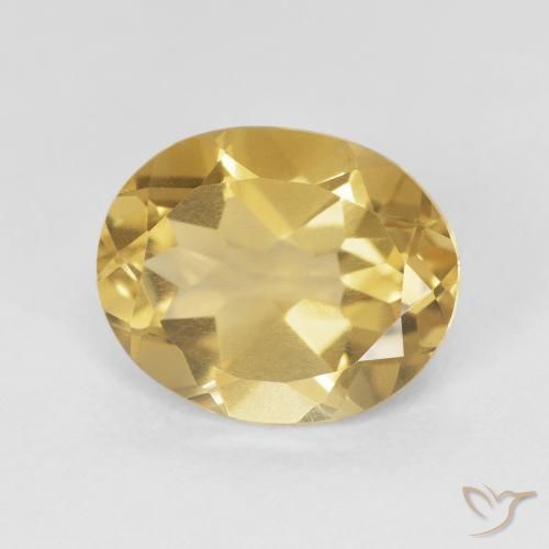 Citrino Arancio dorato naturale da 4.05 ct, Ovale, VS