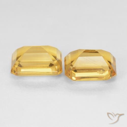 Gemme di Citrino Oro profondo naturale da 3.44 ct, Ottagonale / Taglio smeraldo, VVS-VS