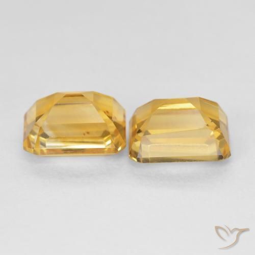 Gemme di Citrino Dorato naturale da 3.58 ct, Ottagonale / Taglio smeraldo, VS