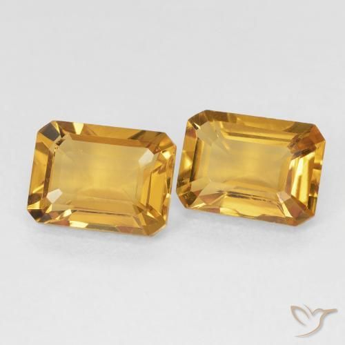 Gemme di Citrino Medium Light-Golden naturale da 3.01 ct, Ottagonale / Taglio smeraldo, VVS-VS
