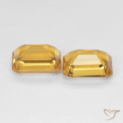 Gemme di Citrino Medium Light-Golden naturale da 3.01 ct, Ottagonale / Taglio smeraldo, VVS-VS