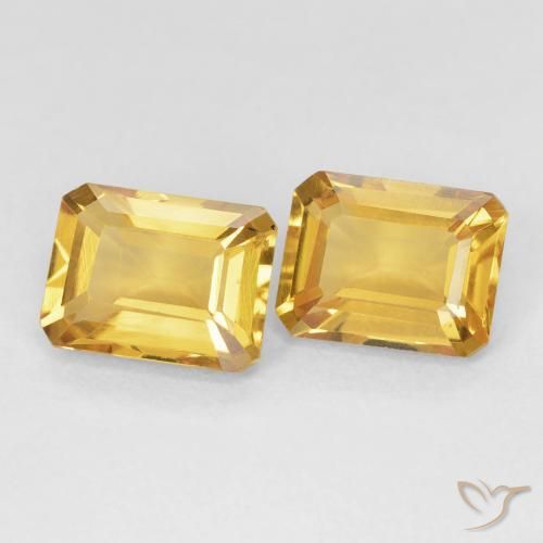Gemme di Citrino Oro medio naturale da 2.98 ct, Ottagonale / Taglio smeraldo, VVS-VS