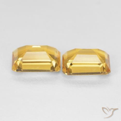 Gemme di Citrino Oro medio naturale da 2.98 ct, Ottagonale / Taglio smeraldo, VVS-VS