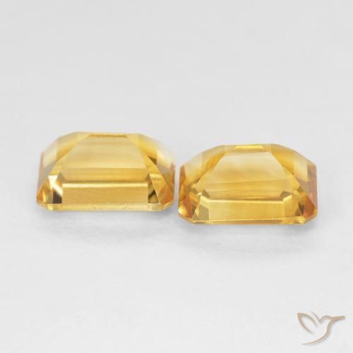 Gemme di Citrino Oro naturale da 2.87 ct, Ottagonale / Taglio smeraldo, VVS-VS