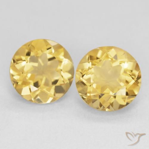 3.86ctw Naturale Arancio dorato Citrino, Rotondo, VVS