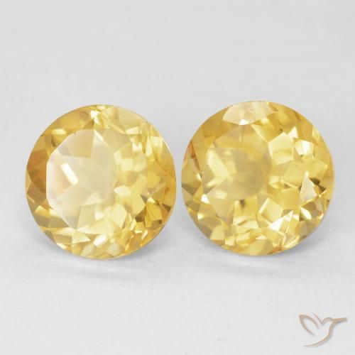 Gemme di Citrino Oro medio naturale da 4.02 ct, Rotondo, VS