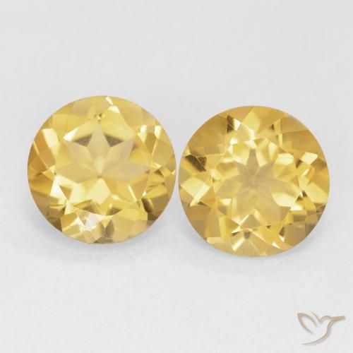 Gemme di Citrino Dorato medio naturale da 3.22 ct, Rotondo, VS