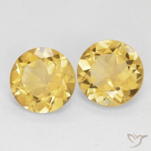 Gemme di Citrino Oro medio naturale da 3.66 ct, Rotondo, VS