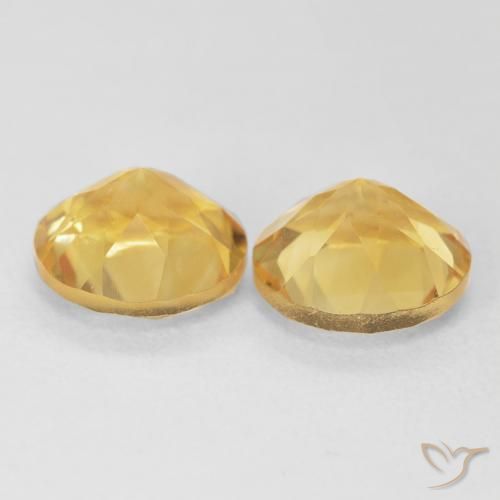 Gemme di Citrino Oro medio naturale da 3.66 ct, Rotondo, VS