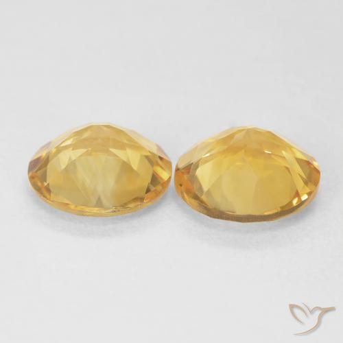 Gemme di Citrino Oro medio naturale da 3.09 ct, Rotondo, VVS