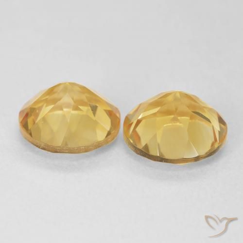 Gemme di Citrino Oro medio naturale da 3.59 ct, Rotondo, VVS