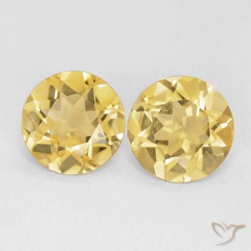 2.67ctw Naturale Arancio dorato Citrino, Rotondo, VVS