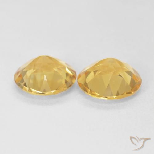 Gemme di Citrino Arancio dorato naturale da 2.67 ct, Rotondo, VVS