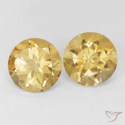 Gemme di Citrino Oro naturale da 3.76 ct, Rotondo, VVS