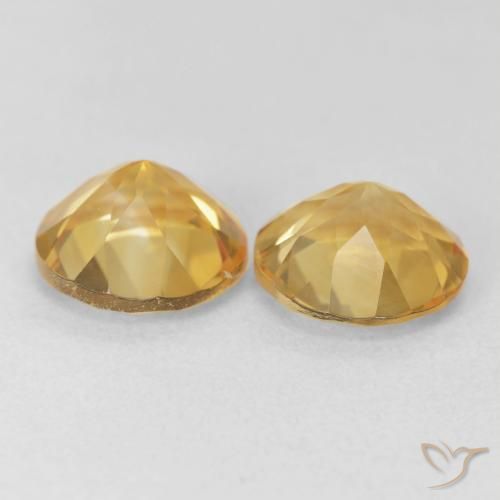 Gemme di Citrino Oro medio naturale da 3.44 ct, Rotondo, VVS