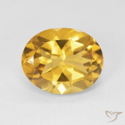 4.16ct Naturale Dorato Citrino, Ovale, VVS