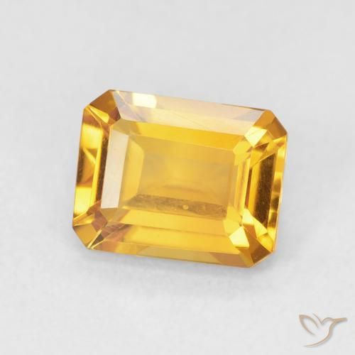 Citrino Medium Light-Golden naturale da 1.65 ct, Ottagonale / Taglio smeraldo, VVS