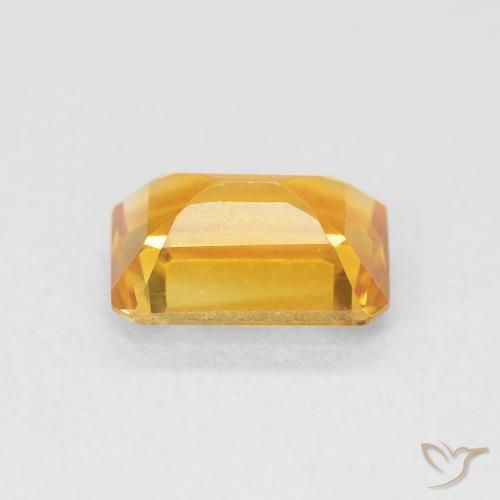Citrino Dorato medio naturale da 1.26 ct, Ottagonale / Taglio smeraldo, VVS