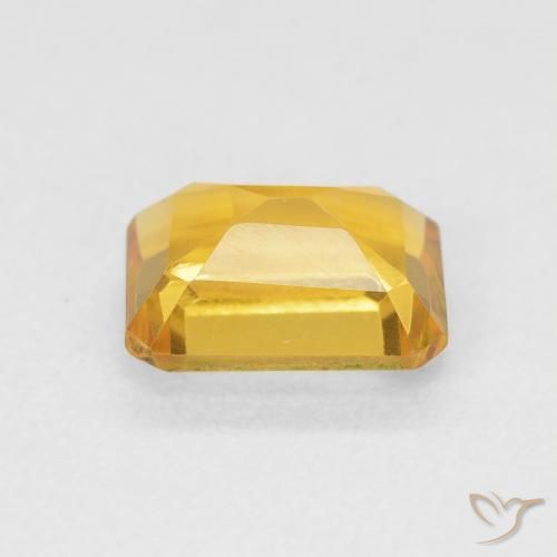 Citrino Arancio dorato naturale da 1.52 ct, Ottagonale / Taglio smeraldo, VVS
