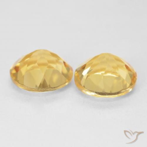 Gemme di Citrino Giallo Toscana naturale da 3.58 ct, Rotondo, VVS-VS