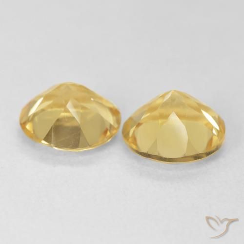 Gemme di Citrino Giallo Toscana naturale da 2.22 ct, Rotondo, VVS-VS