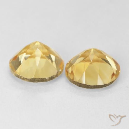 Gemme di Citrino Arancio dorato naturale da 3.62 ct, Rotondo, VVS-VS