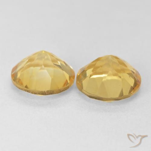 Gemme di Citrino Giallo Toscana naturale da 3.61 ct, Rotondo, VVS-VS