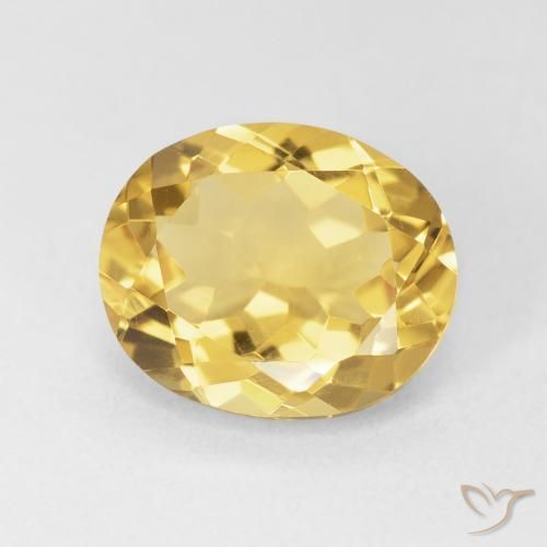 Citrino Dorato medio naturale da 4.20 ct, Ovale, VVS
