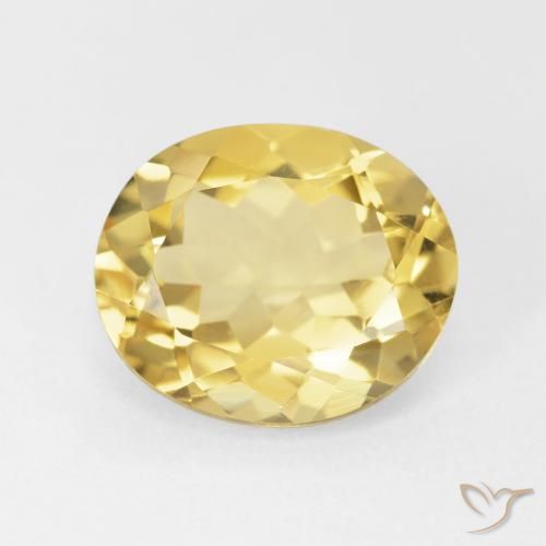 4.36ct Naturale Giallo Toscana Citrino, Ovale, VVS