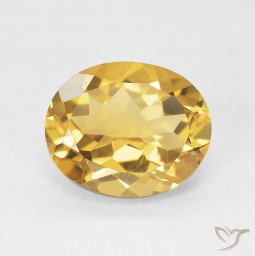 4.48ct Naturale Dorato Citrino, Ovale, VVS