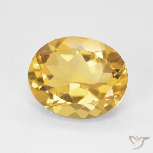 Citrino Dorato naturale da 4.48 ct, Ovale, VVS