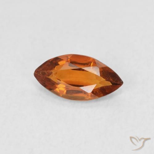 0.48ct Naturale Arancione scuro Citrino, Taglio marquise, VS
