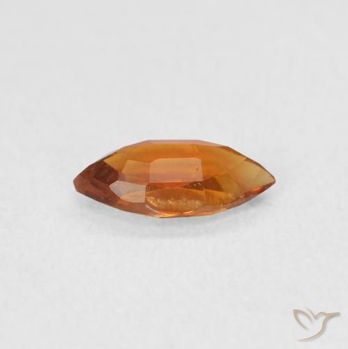 Citrino Arancione scuro naturale da 0.48 ct, Taglio marquise, VS