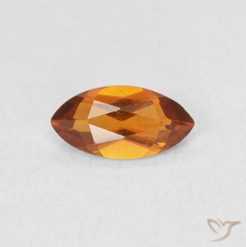 Citrino Marrone arancio naturale da 0.46 ct, Taglio marquise, VS