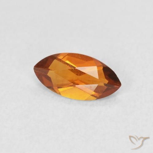 Citrino Marrone arancio naturale da 0.46 ct, Taglio marquise, VS