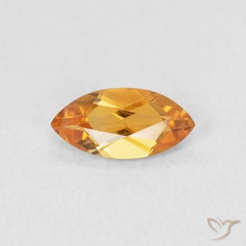 0.49ct Naturale Oro Citrino, Taglio marquise, VS