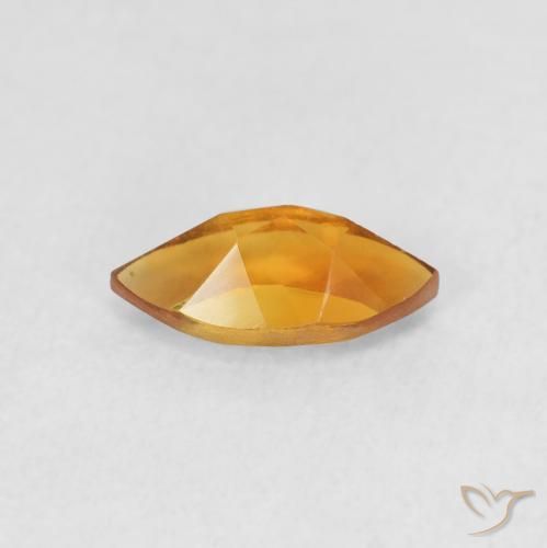 Citrino Arancio Medio naturale da 0.58 ct, Taglio marquise, VS