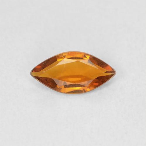 0.37ct Naturale Arancione scuro Citrino, Taglio marquise, VVS