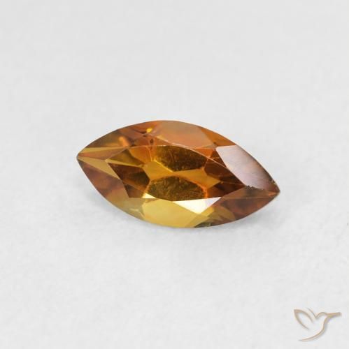 Citrino Marrone arancio naturale da 0.58 ct, Taglio marquise, VS