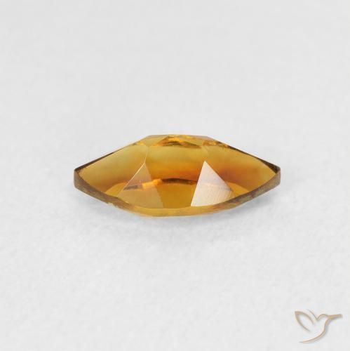 Citrino Marrone arancio naturale da 0.58 ct, Taglio marquise, VS