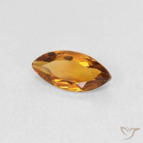 Citrino Arancio Medio naturale da 0.46 ct, Taglio marquise, VS
