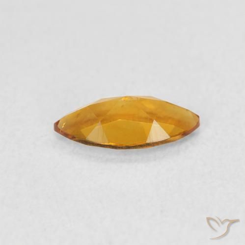 Citrino Arancio Medio naturale da 0.46 ct, Taglio marquise, VVS-VS
