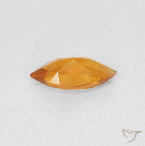 Citrino Arancio Medio naturale da 0.47 ct, Taglio marquise, VVS