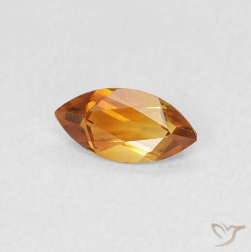 Citrino Oro naturale da 0.47 ct, Taglio marquise, VVS