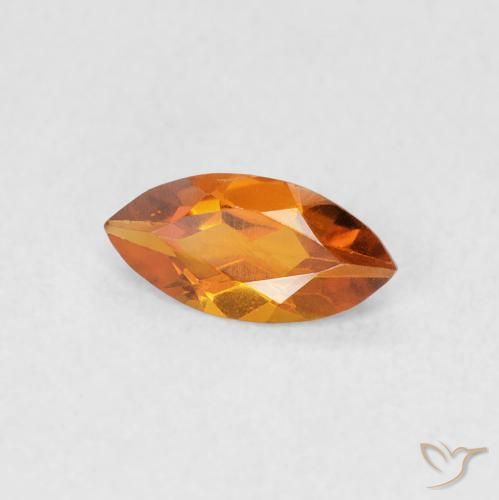 Citrino Arancio Medio naturale da 0.47 ct, Taglio marquise, VS