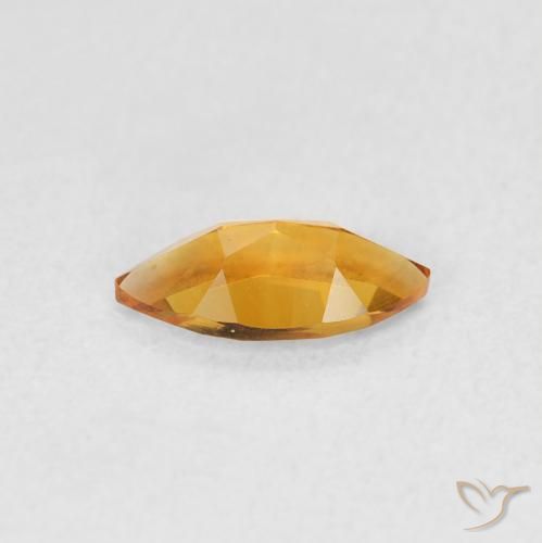 Citrino Arancio Medio naturale da 0.48 ct, Taglio marquise, VVS