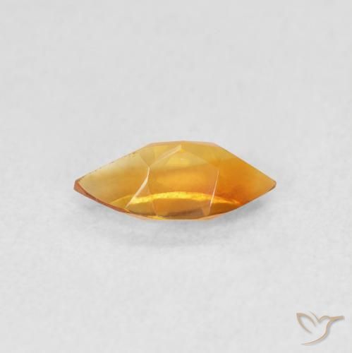 Citrino Arancio Medio naturale da 0.48 ct, Taglio marquise, VVS