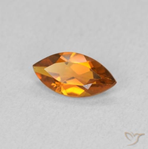 Citrino Arancio Medio naturale da 0.50 ct, Taglio marquise, VVS